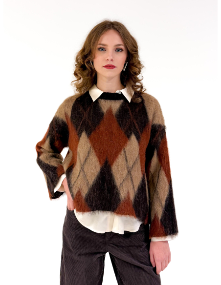 Maglione Boxi a Rombi