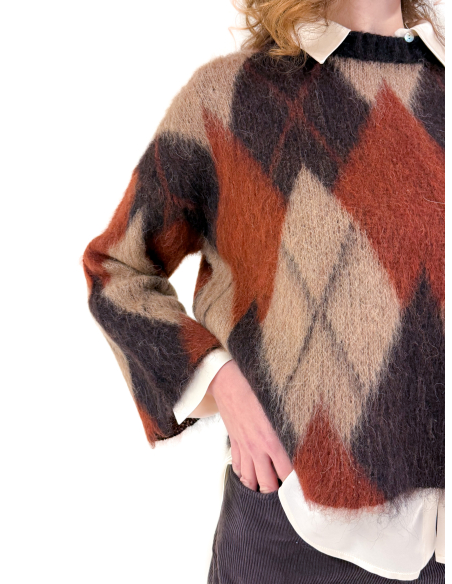 Maglione Boxi a Rombi