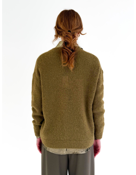 Wool blend V-neck sweater