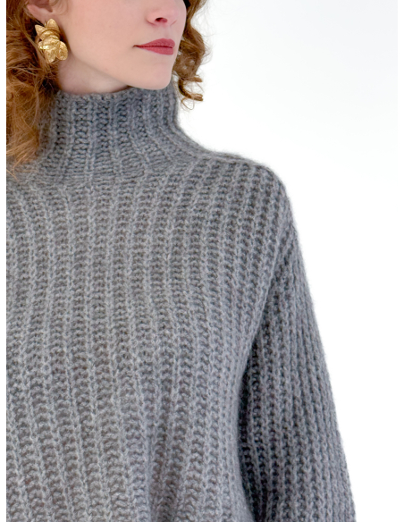 Openwork Sweater with Fringes