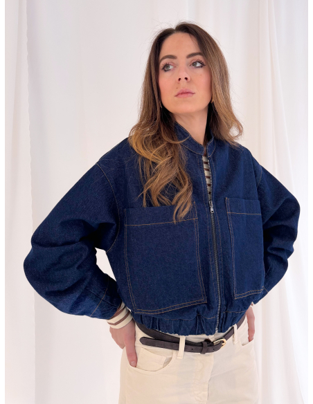 Bomber in denim