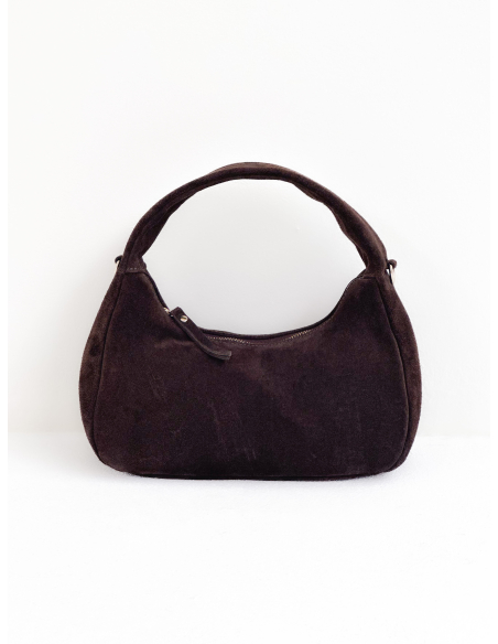 Rose suede bag