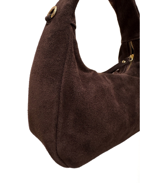 Rose suede bag
