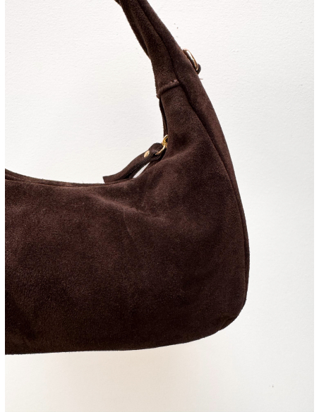 Rose suede bag