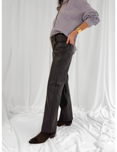 Pantalone in ecopelle