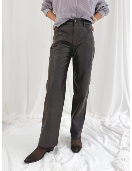 Eco leather trousers