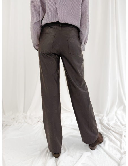 Eco leather trousers