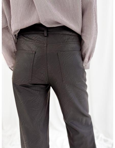 Pantalone in ecopelle