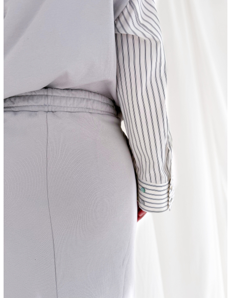 Longuette sweatshirt skirt