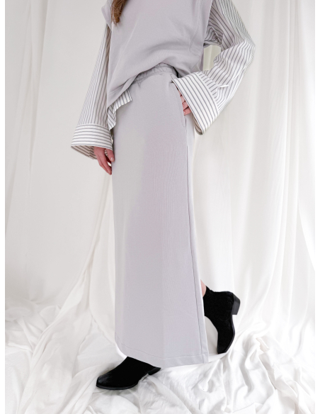 Longuette sweatshirt skirt