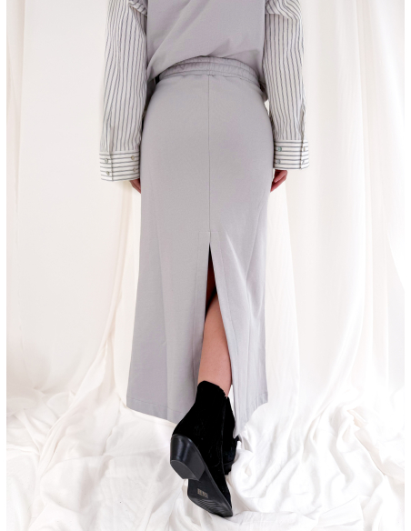 Longuette sweatshirt skirt