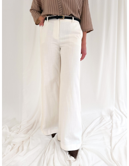 Pantalone Flare in cotone