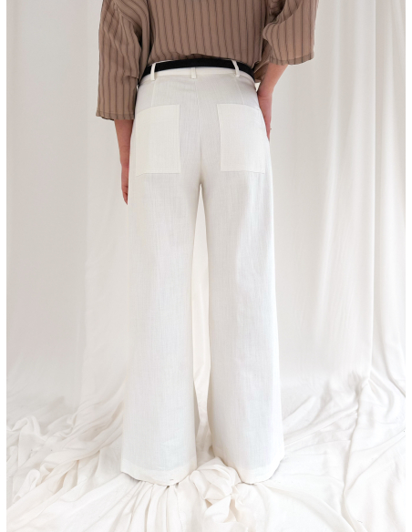 Pantalone Flare in cotone