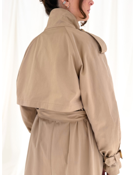 Double-breasted trench coat