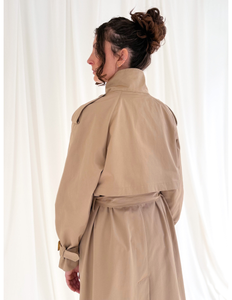 Double-breasted trench coat