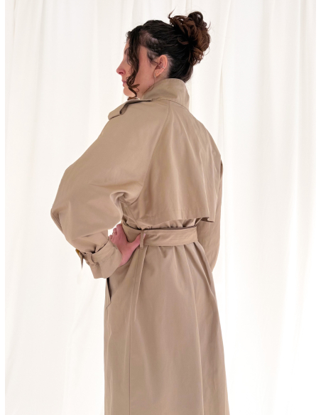 Double-breasted trench coat