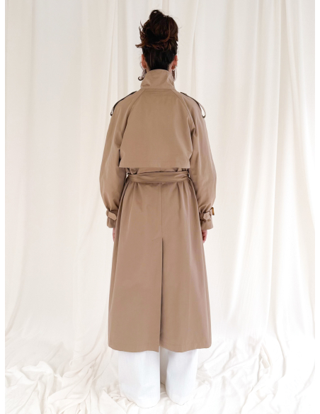 Double-breasted trench coat