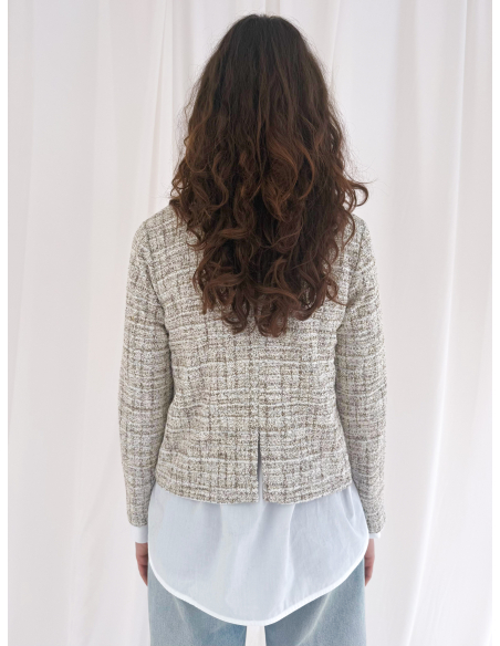 Cardigan in maglia jacquard