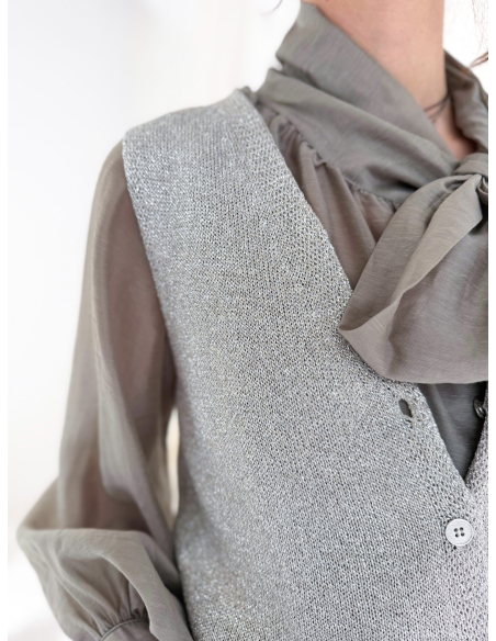 Gilet in lurex