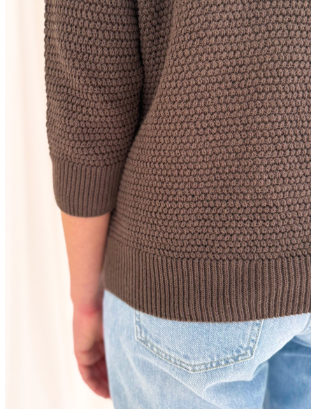 Perforated polo shirt