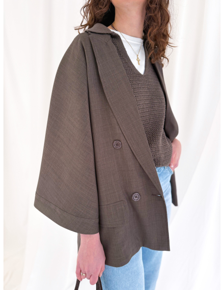 Oversized kimono jacket