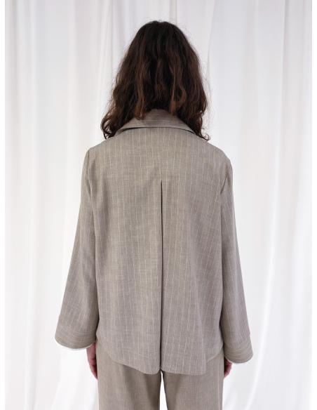 Pinstriped overshirt