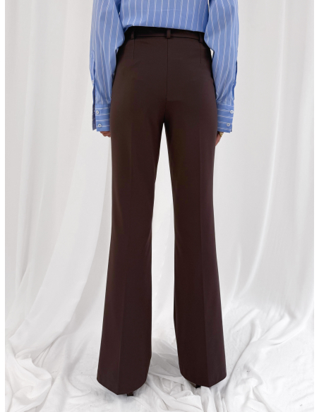 Stretch Milano flared trousers