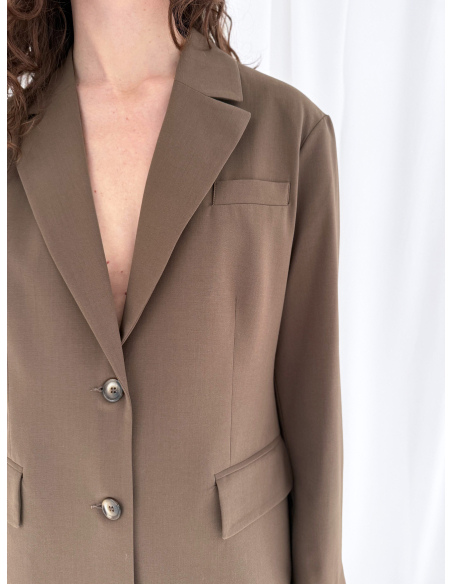 Oversized single-breasted jacket