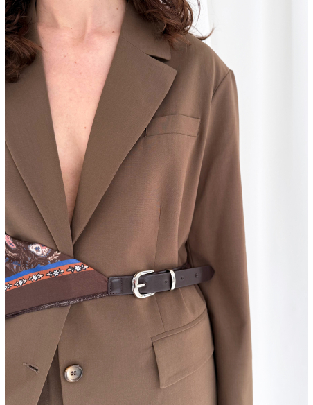 Oversized single-breasted jacket