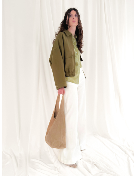 Striped Eucalyptus Viscose Shirt