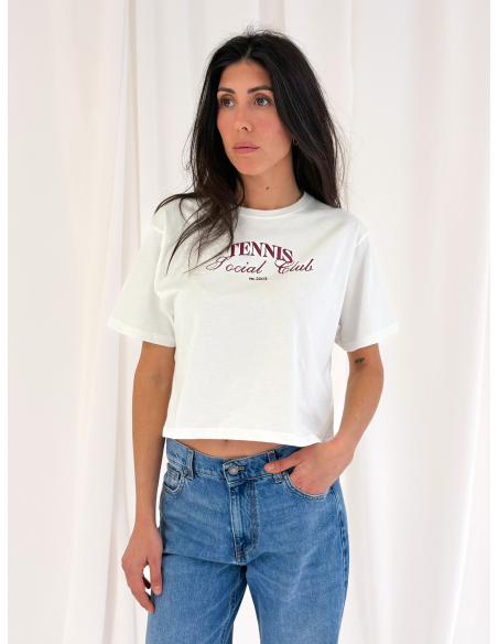 T-shirt crop Tennis social Club
