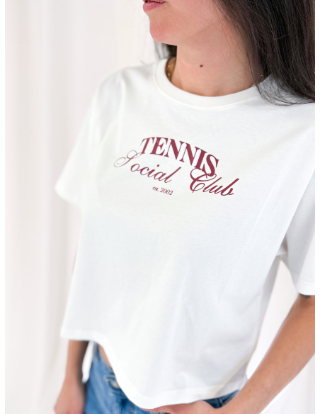 T-shirt crop Tennis social Club