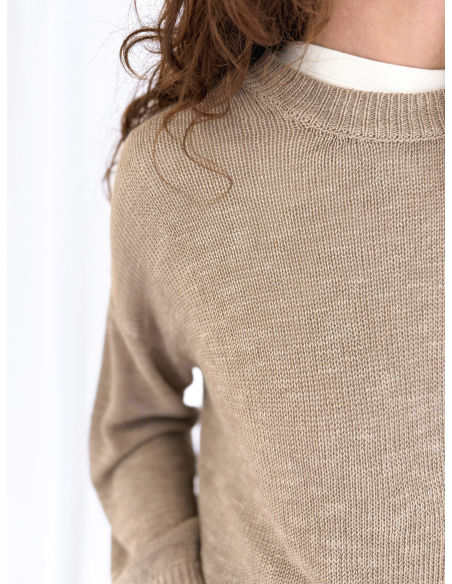 Maglia girocollo in misto viscosa