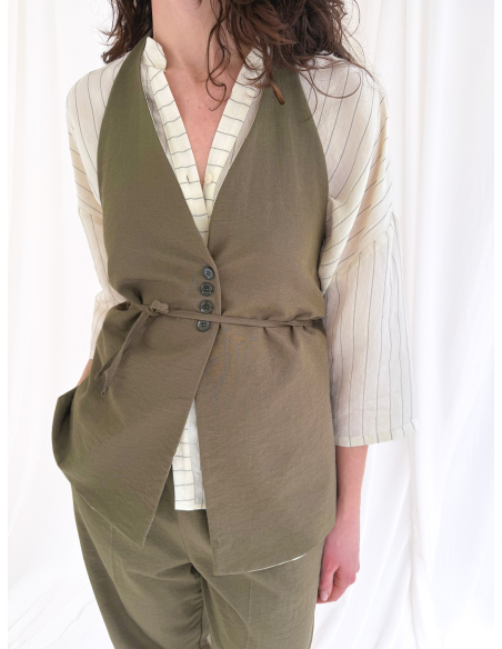 Asymmetrical vest