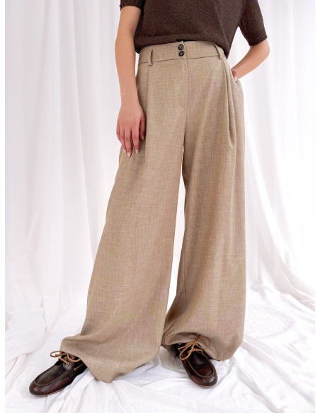 Pantalone sartoriale con pinces