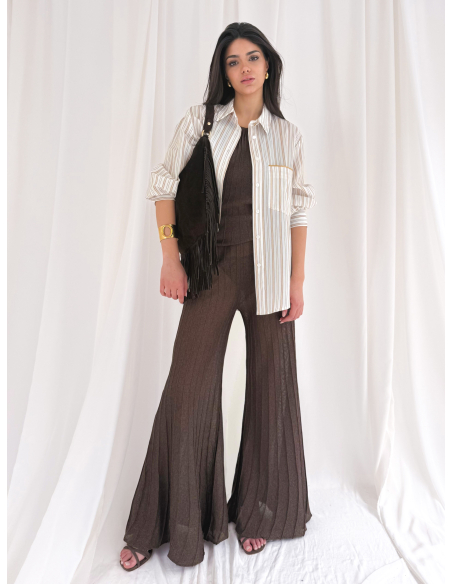 Striped shirt with pocket