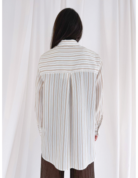 Striped shirt with pocket