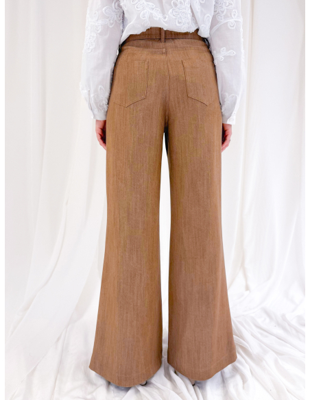 Fluid trousers in eucalyptus viscose