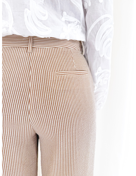 Striped palazzo trousers