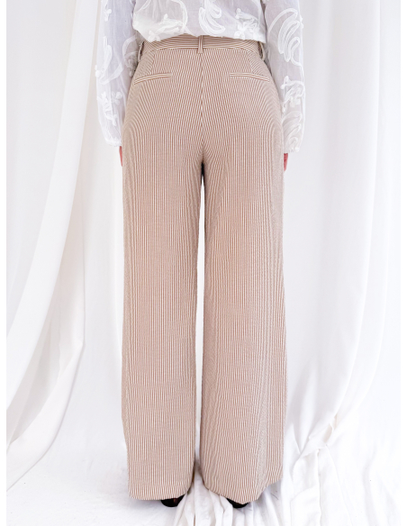 Pantalone palazzo a righe