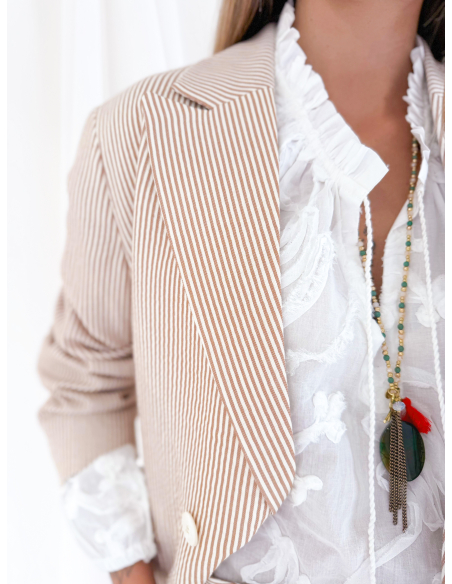 Charm and bead necklace