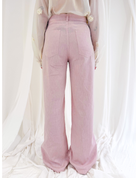 5-pocket trousers in linen & cotton