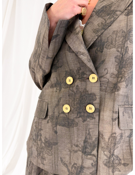 Double-breasted Jacquard Jacket