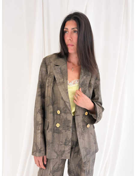 Double-breasted Jacquard Jacket