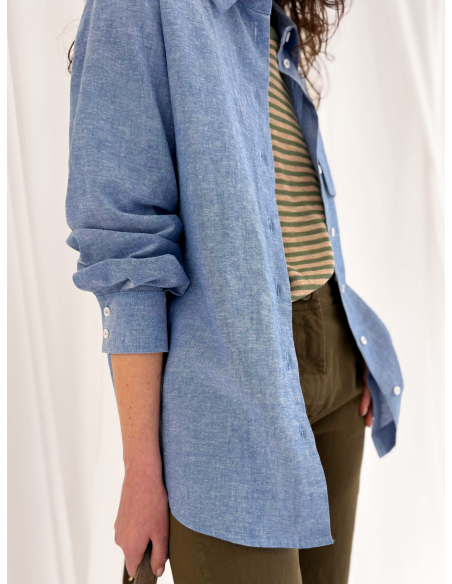 Cotton and linen blend shirt