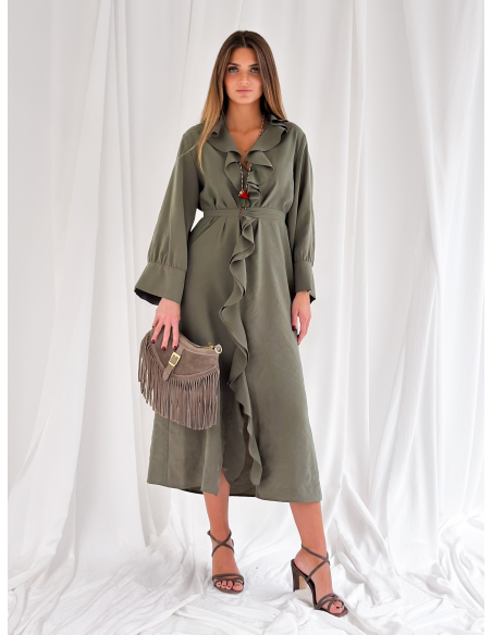 Taupe Jade suede bag