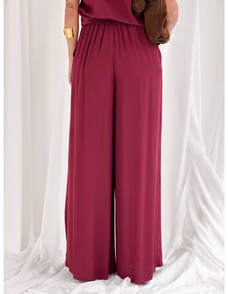 Flowing viscose trousers