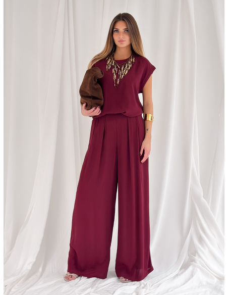 Pantalone fluido in viscosa