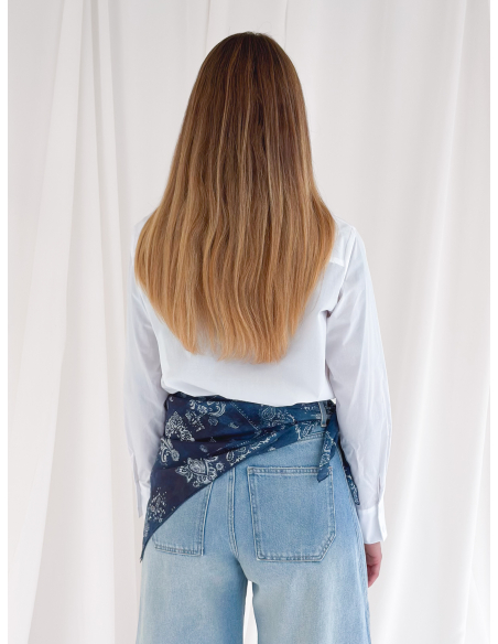 Camicia popeline con rouje floreale