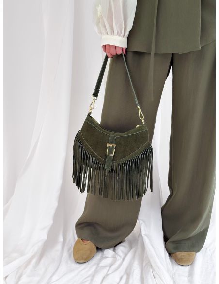 Jade suede bag